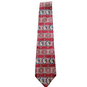 Vintage Oscar De La Renta Men All Silk Fabric Woven Tie 4" Width 60"